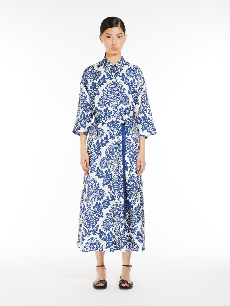 CAMELIA Printed silk shirt dress 3