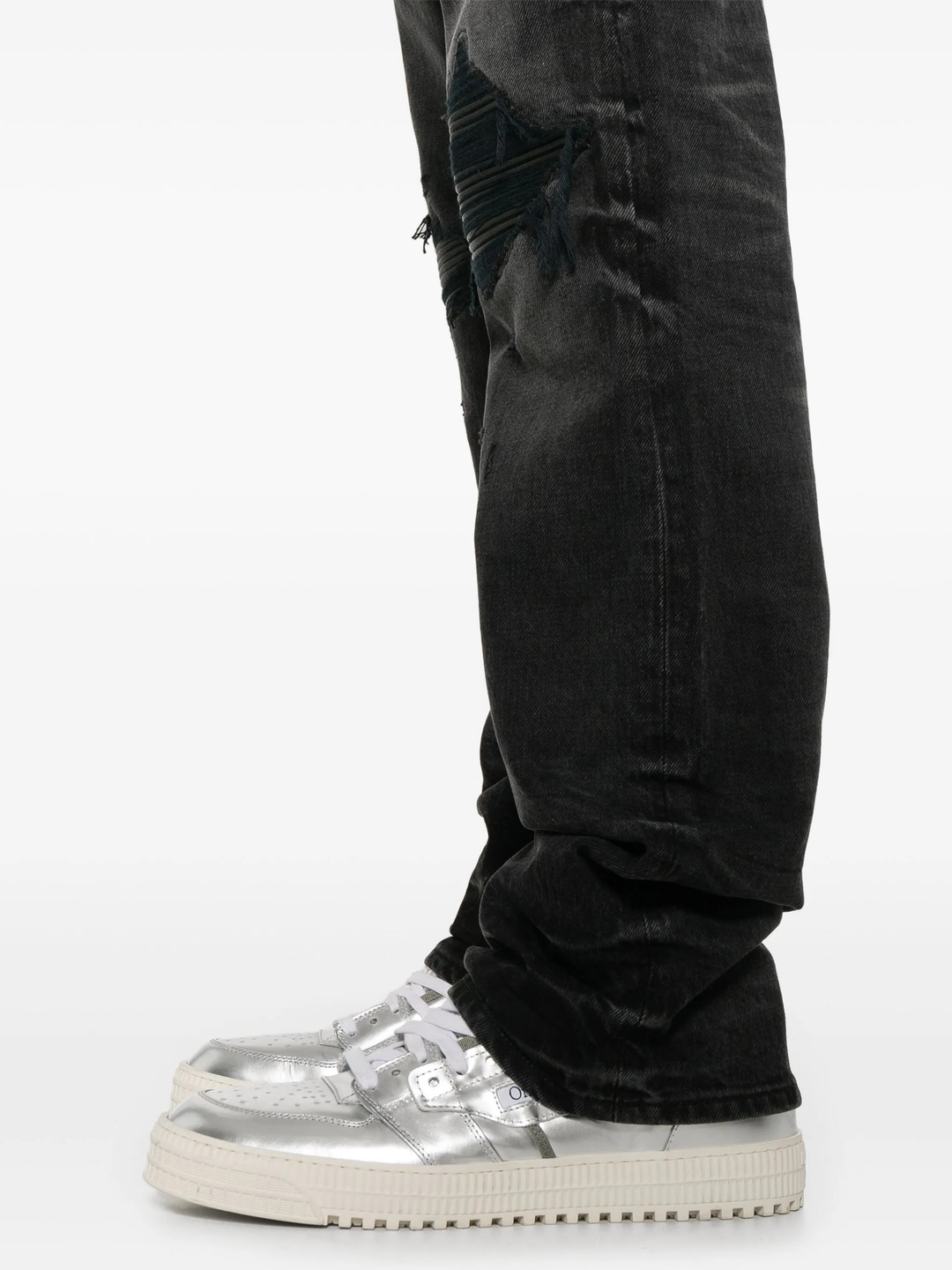 Leather Straight MX1 Jeans - 5