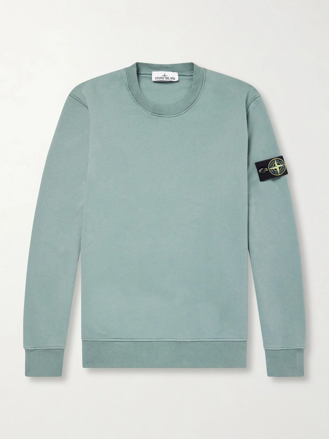 Garment-Dyed Cotton-Fleece Sweatshirt - 1