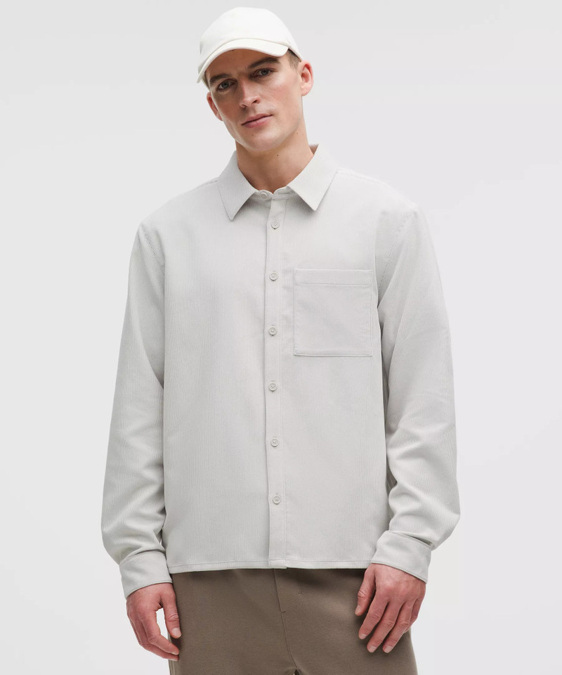 Corduroy Relaxed-Fit Long-Sleeve Button-Up Shirt 1