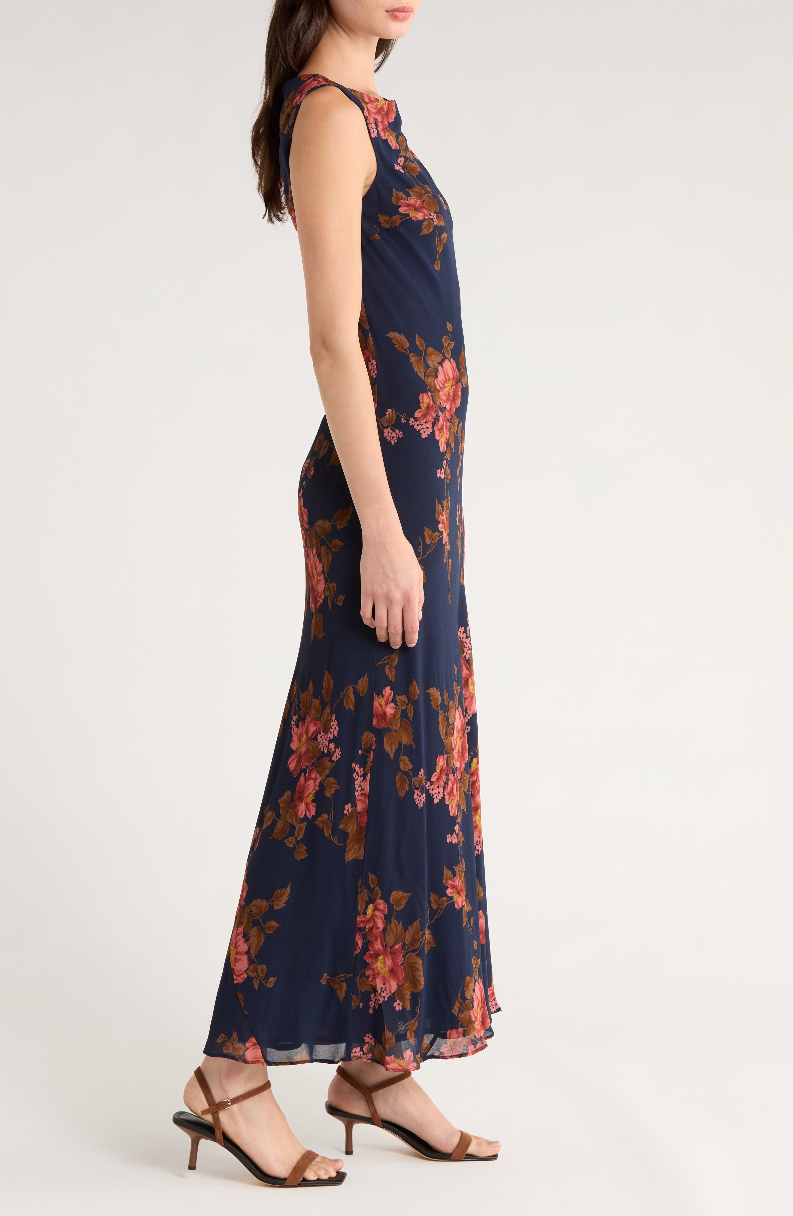 Reformation Prescott Floral Strapless Dress in Lyric at Nordstrom - 3