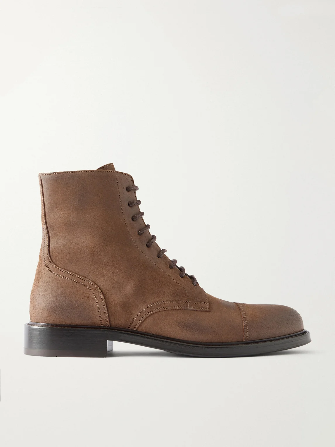 Suede Derby Boots - 1