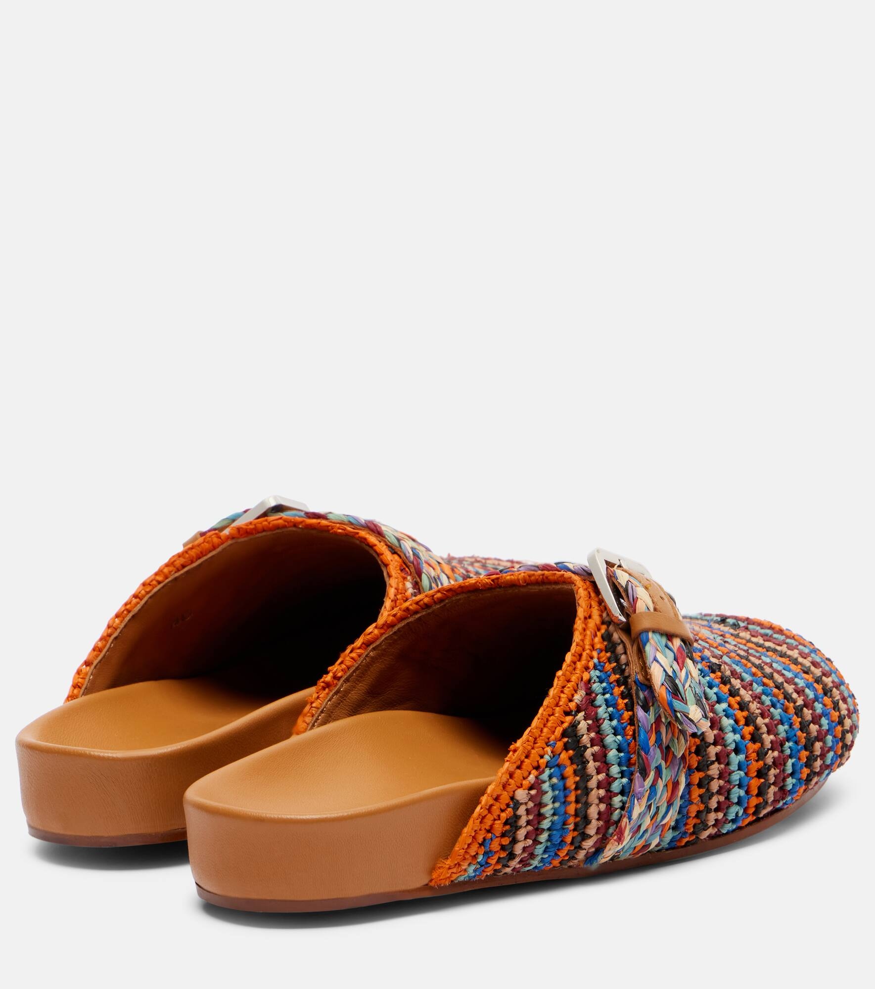 Quinta raffia mules - 2