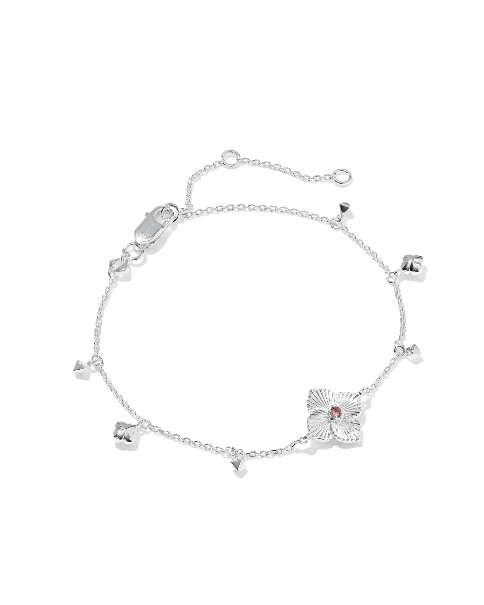 Dira Sunray Sterling Silver Delicate Chain Bracelet - 1