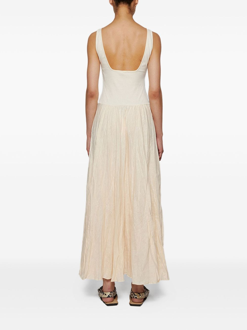 Mariner square-neck maxi dress - 4