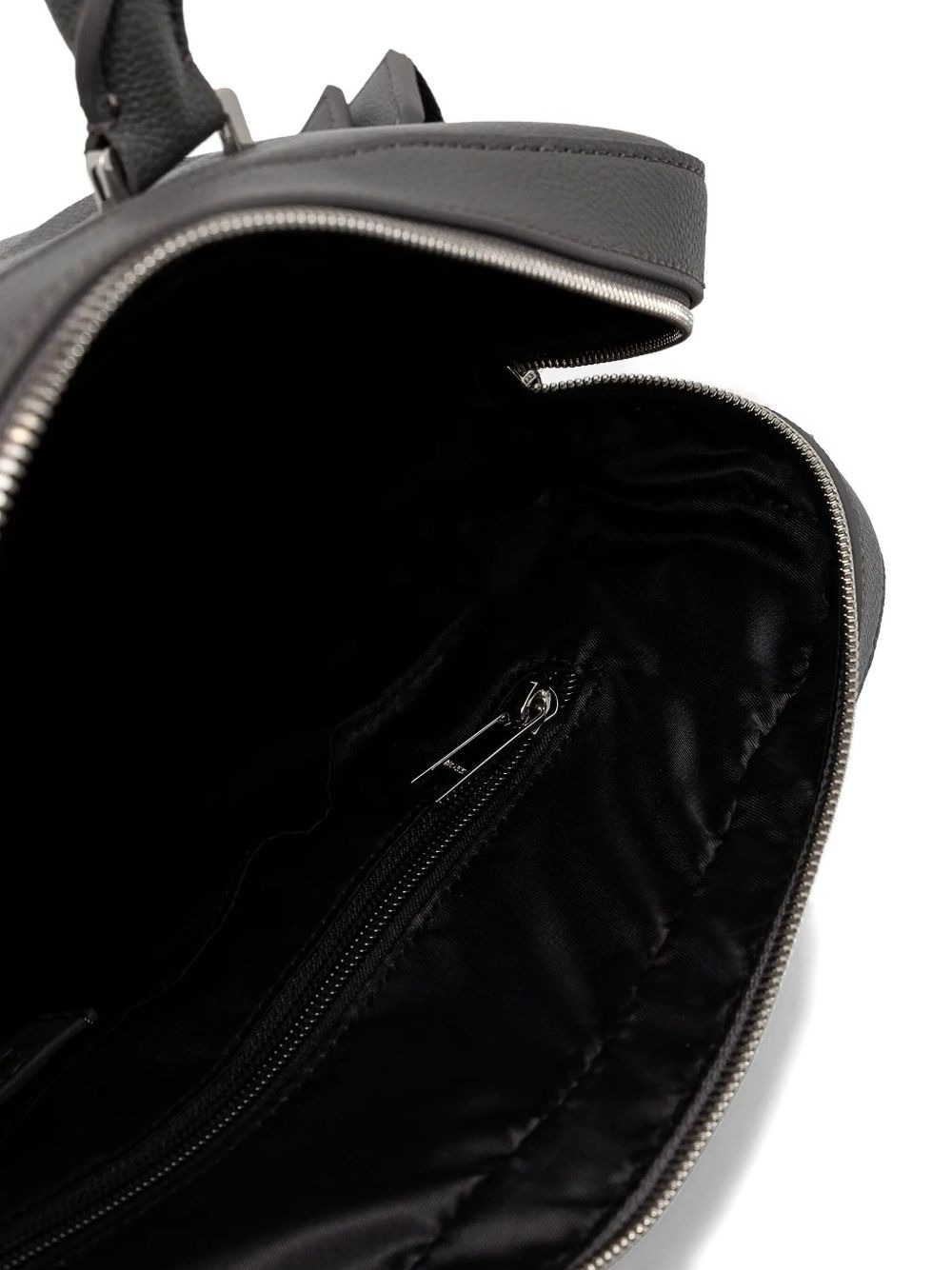 textured leather briefcase - 4