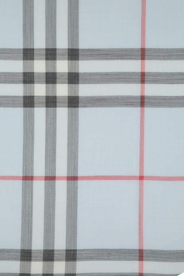 スカーフ Burberry Embroidered wool blend foulard (8078782 A5129) Embroidered wool blend foulard BURBERRY (8078782)