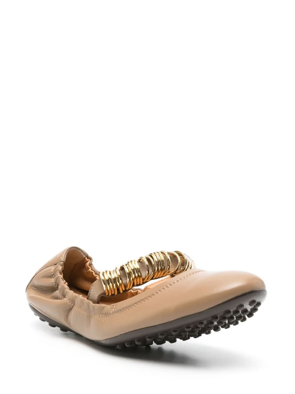 Tod's Women Metallic Rings Strap Nappa Leather Ballerinas - 2