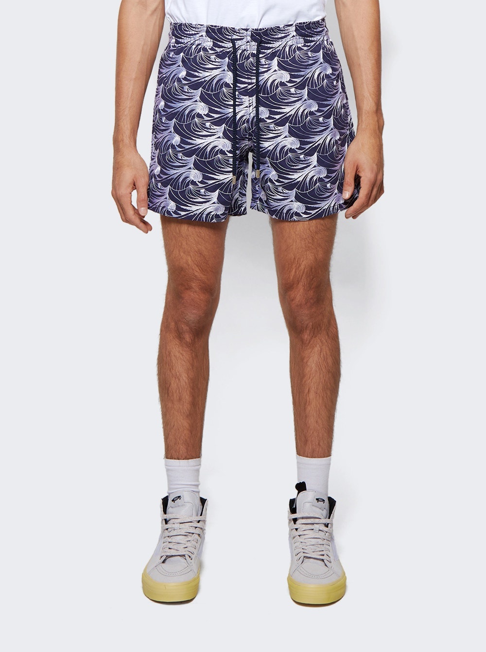 Waves Swim Trunks Blue - 3