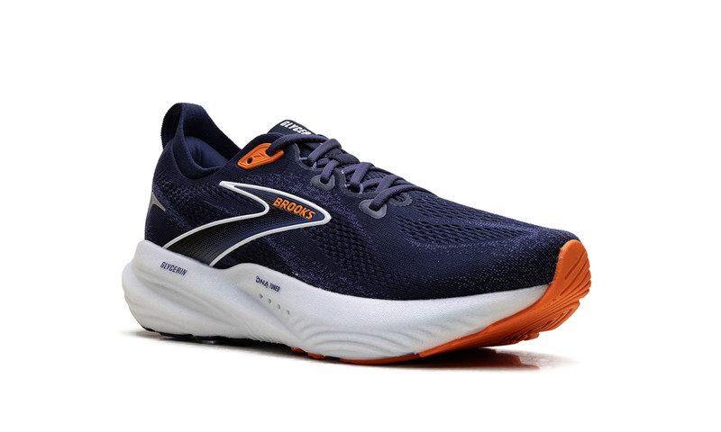 Brooks Glycerin 22 Peacoat Blue Ribbon Orange 7