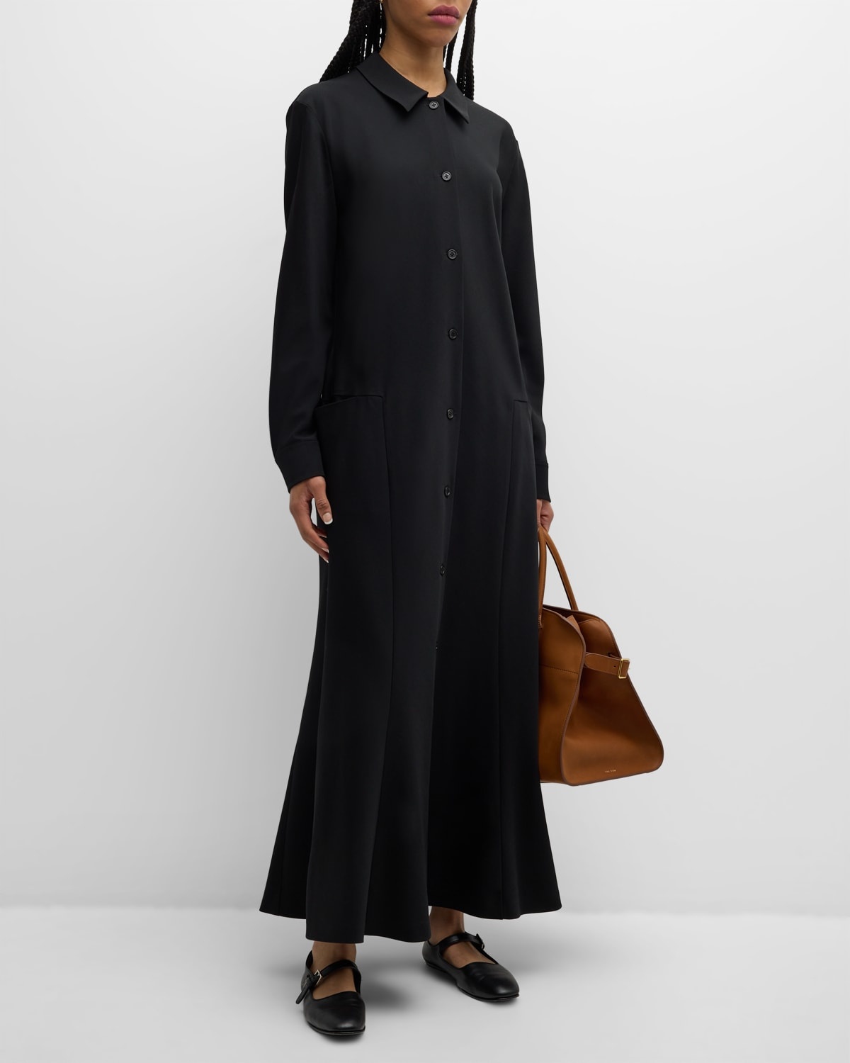 Myra Long-Sleeve Maxi Shirtdress - 3