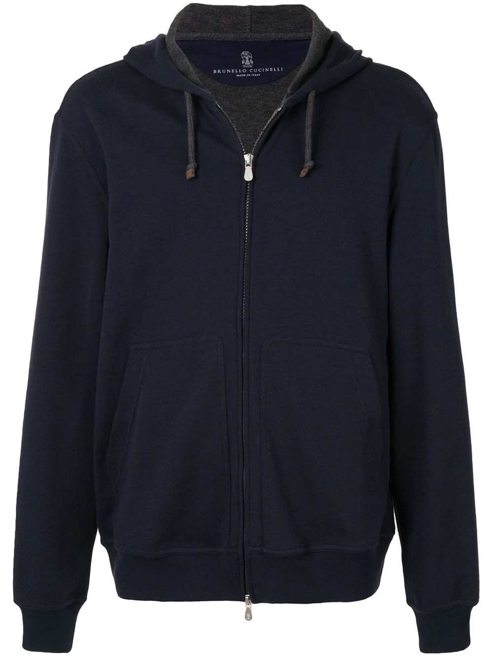 zip front hoodie - 1