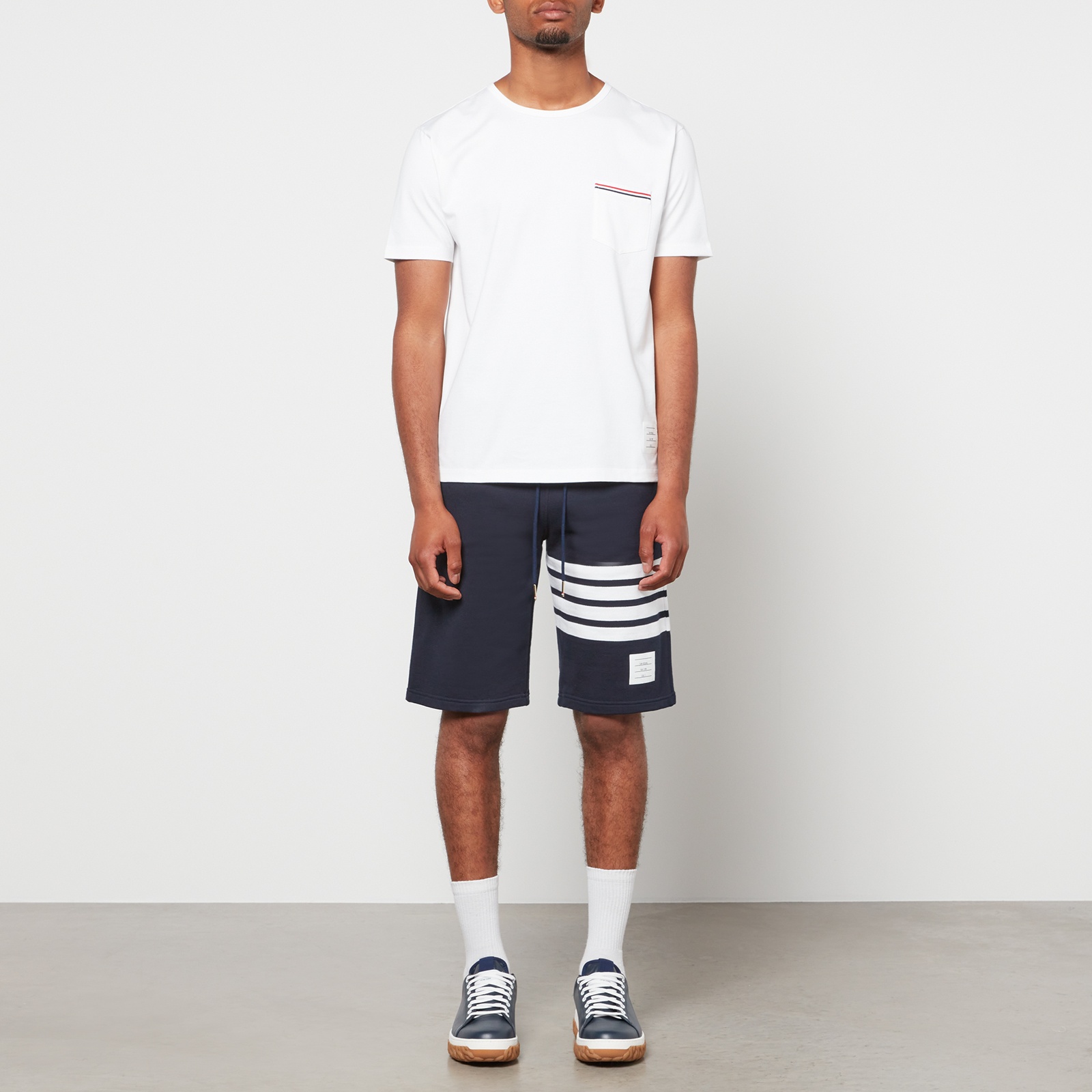 Thom Browne Men's 4-Bar Classic Sweat Shorts - Navy - 3