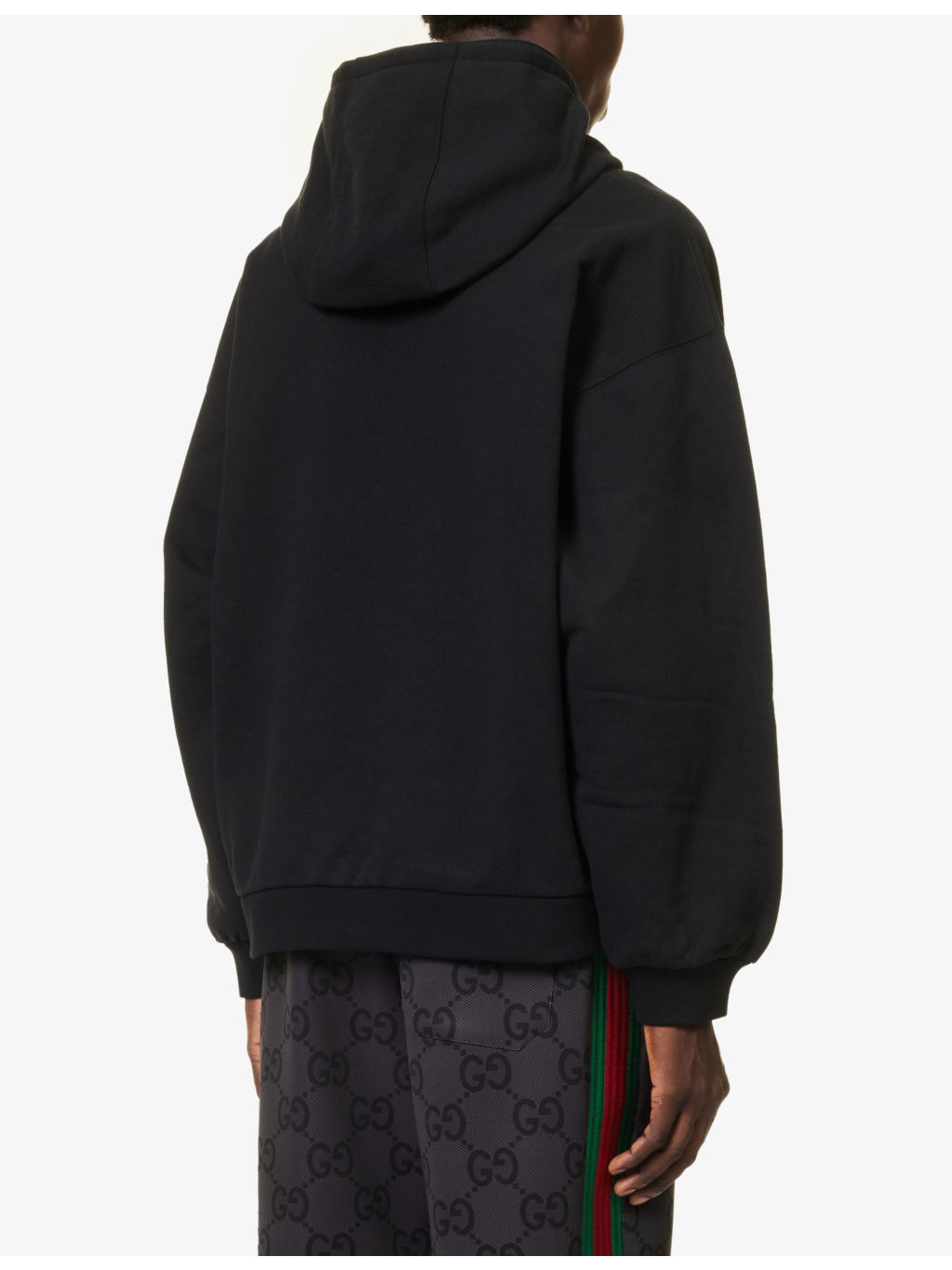 Logo-print relaxed-fit cotton-jersey hoody - 4