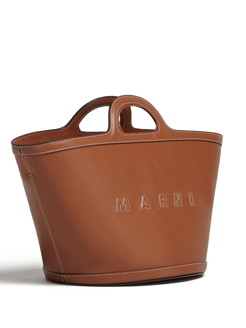 small Tropicalia logo-embossed leather tote bag - 4