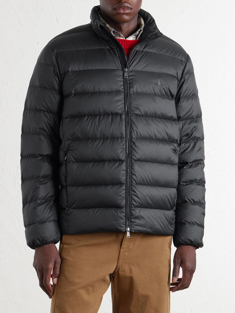 Logo-Embroidered Quilted Shell Jacket 3