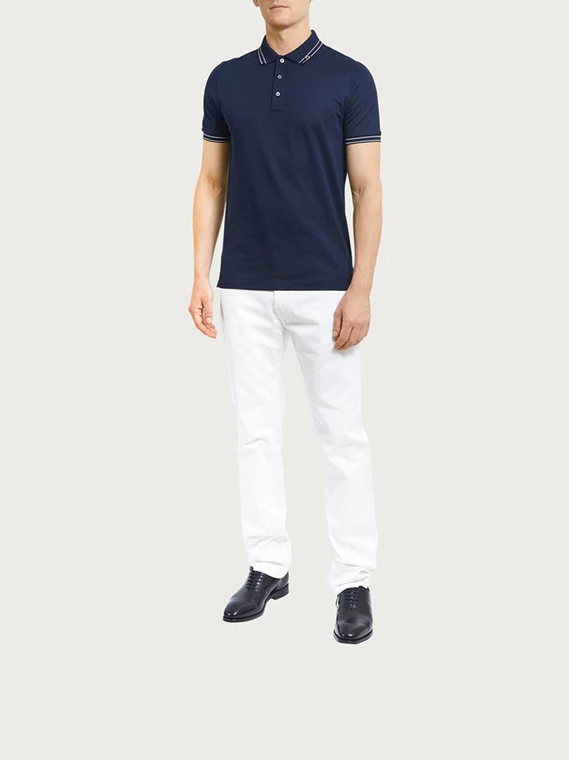 FERRAGAMO COTTON PIQUET POLO outlook