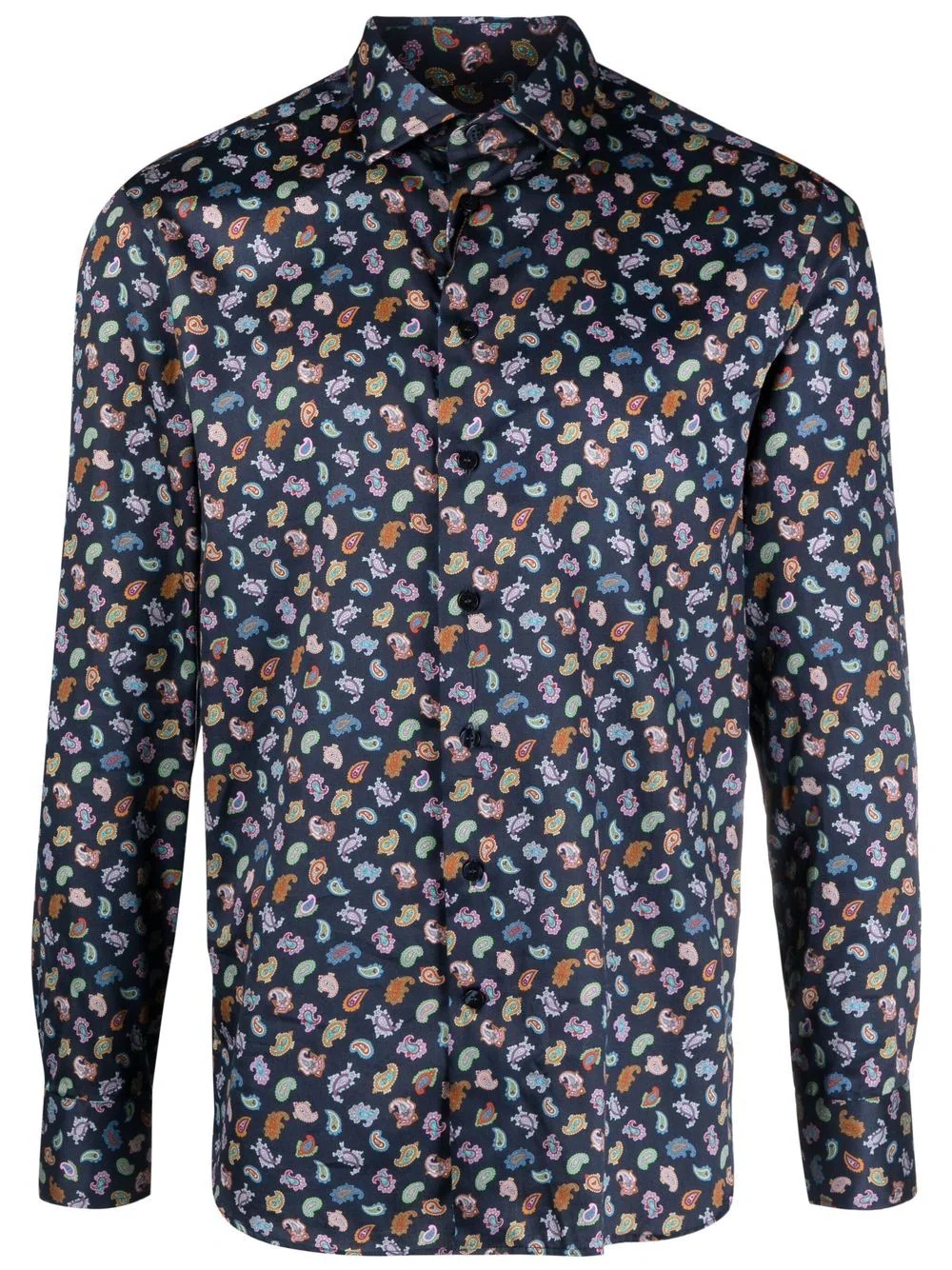 paisley-print cotton shirt - 1