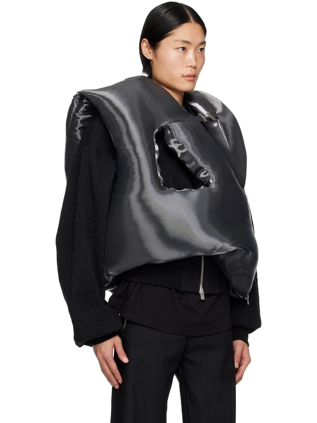 Gray Liquid Metal Vest - 2