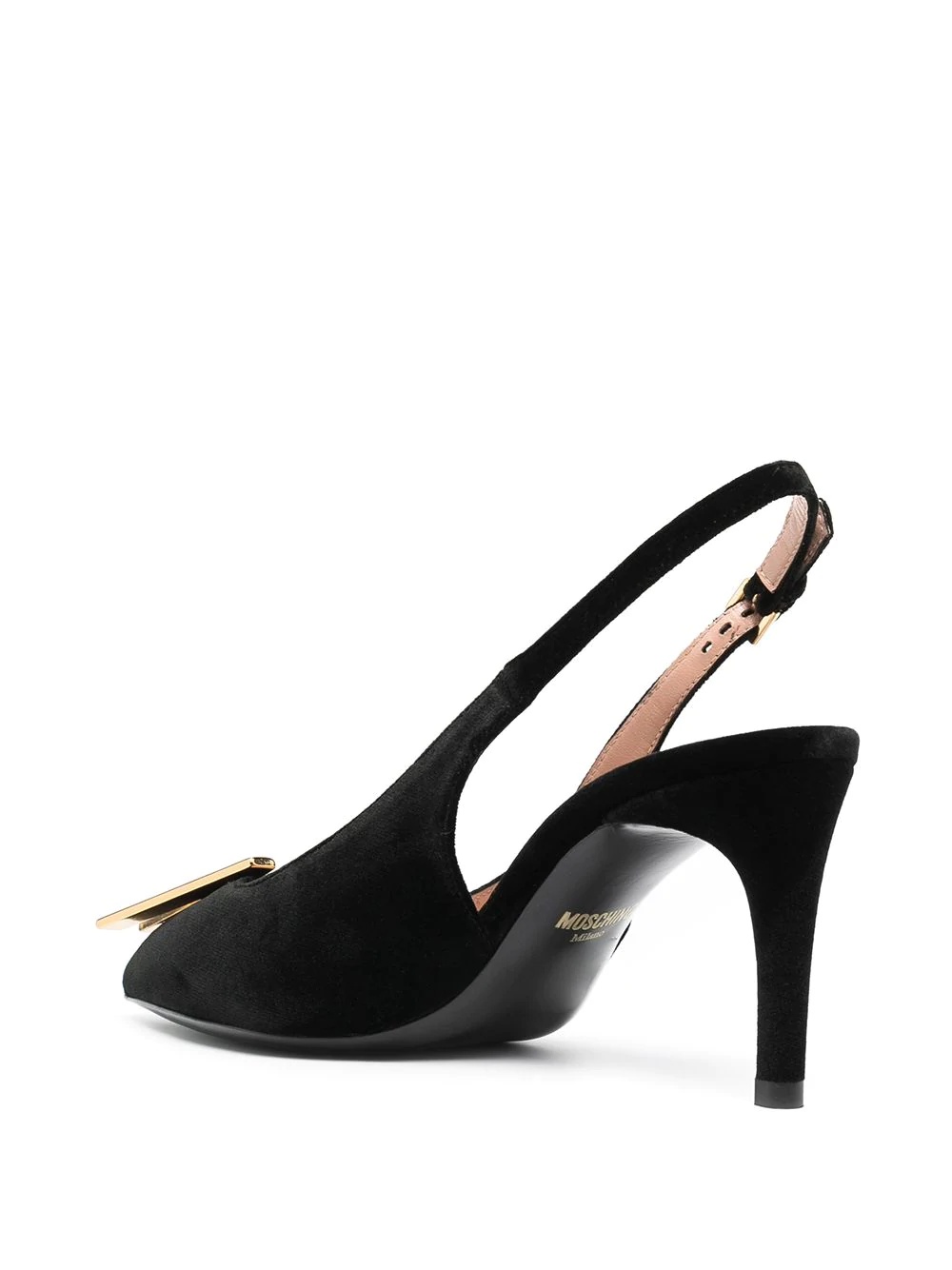 M logo slingback pumps - 3