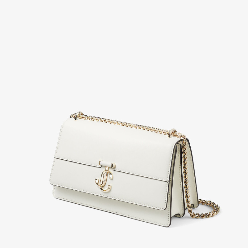 Varenne Shoulder
Latte Fine Shiny Calf Leather Shoulder Bag with Light Gold JC Emblem 4