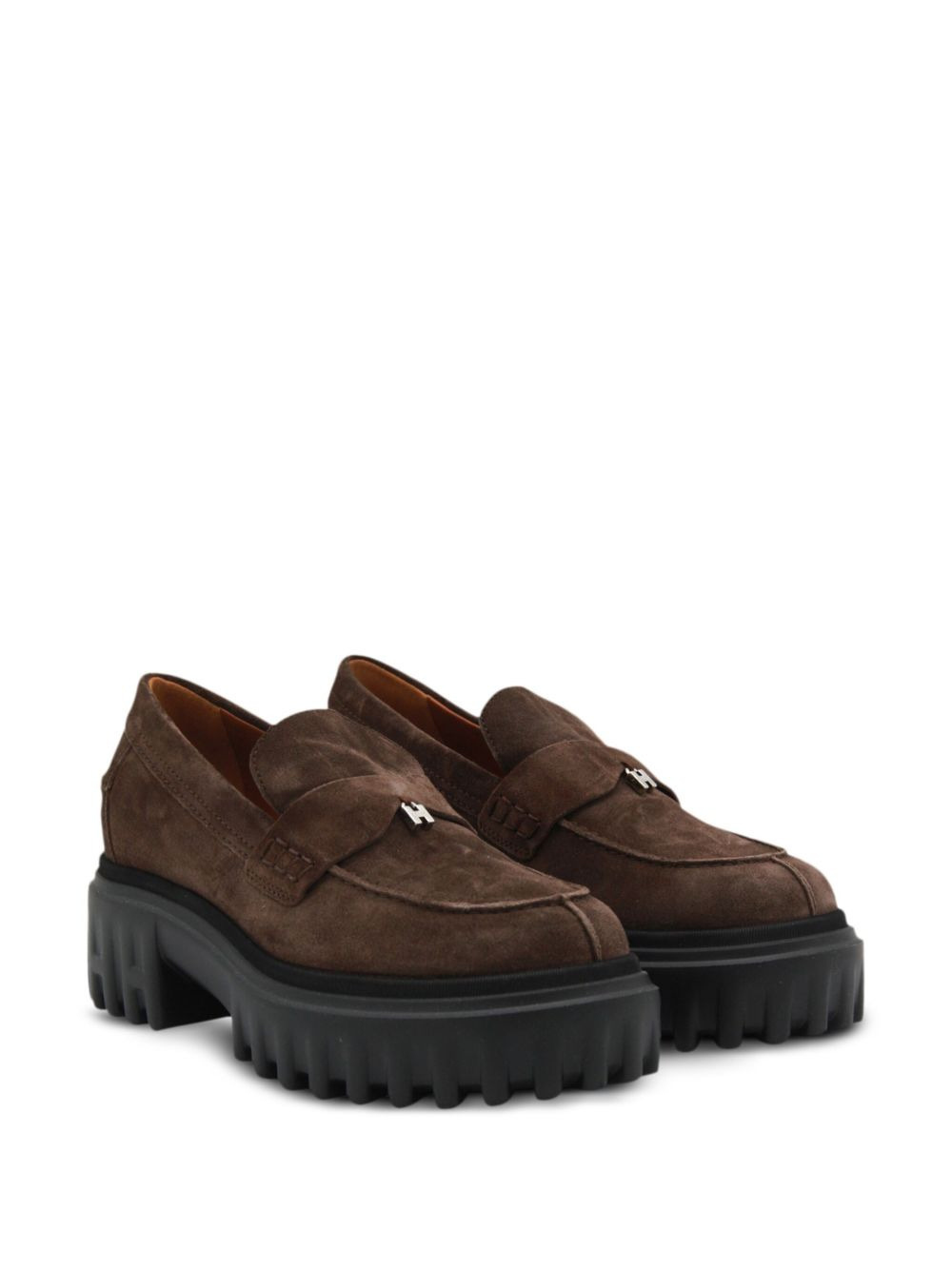 platform suede loafers - 2