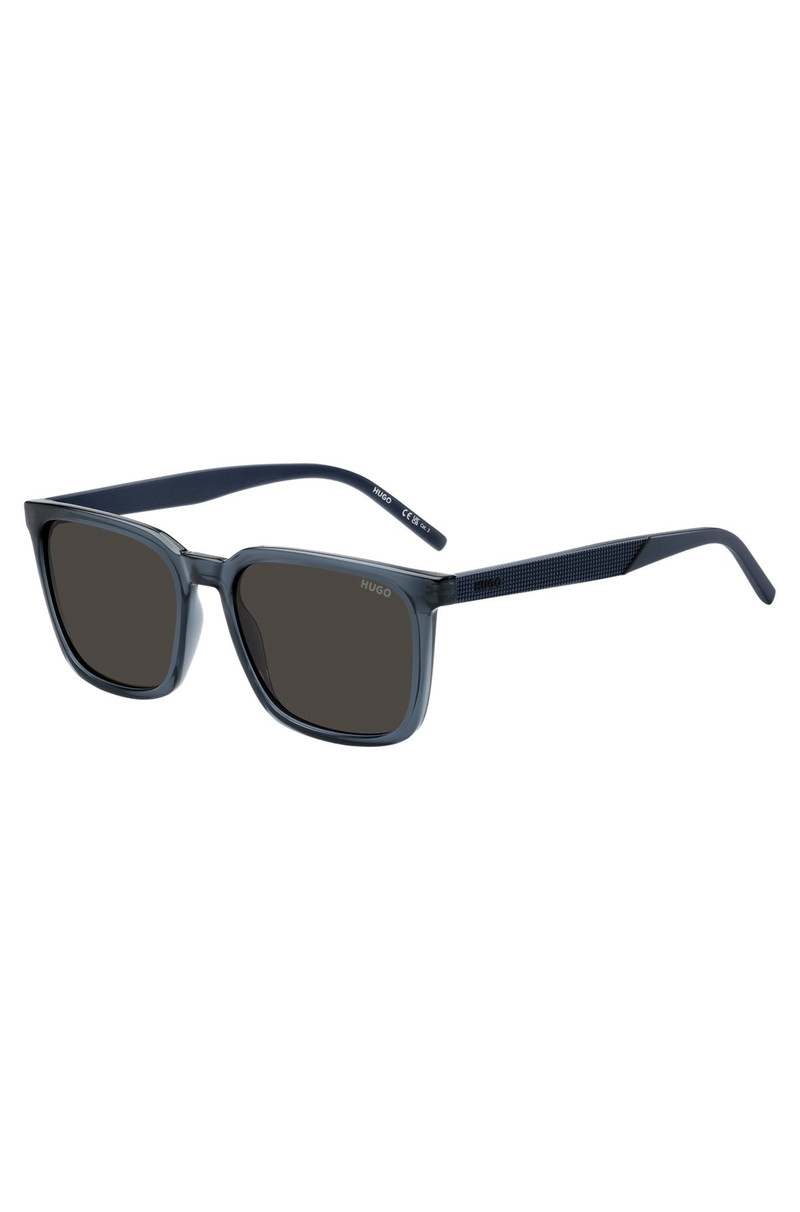 BLUE SUNGLASSES WITH TEXTURED TEMPLES 1