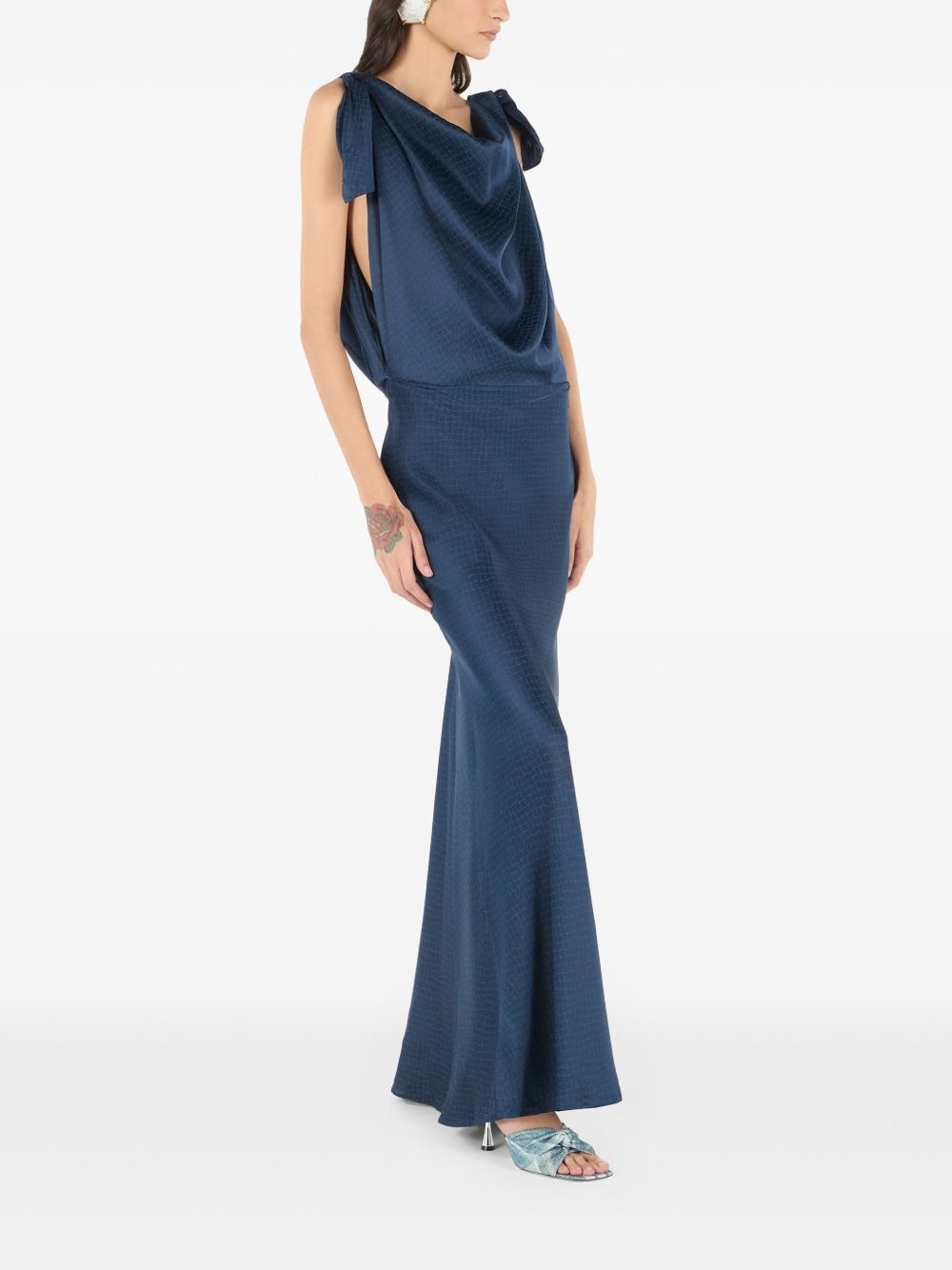 silk midi dress - 3