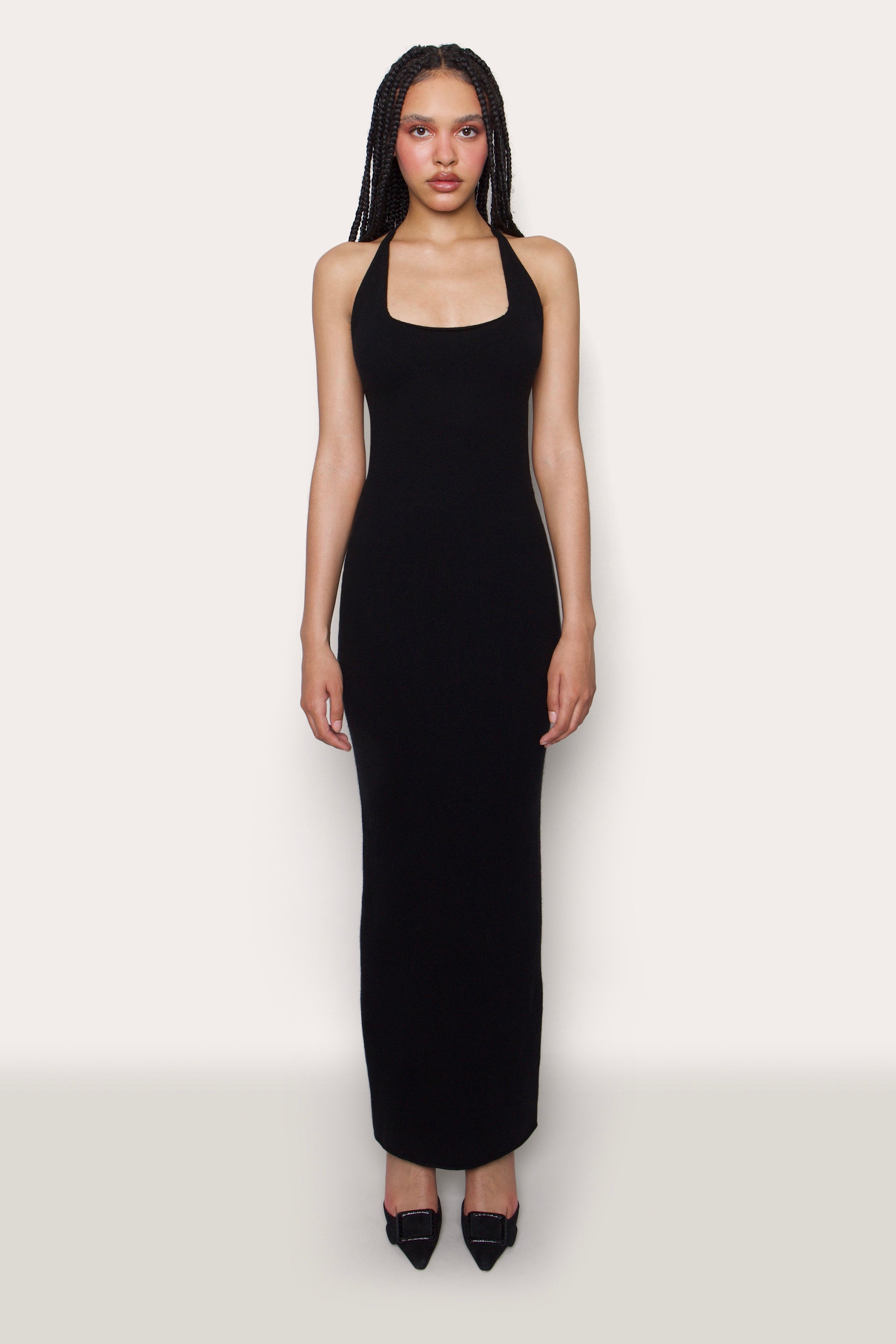 HALTER BACKLESS GOWN - 4