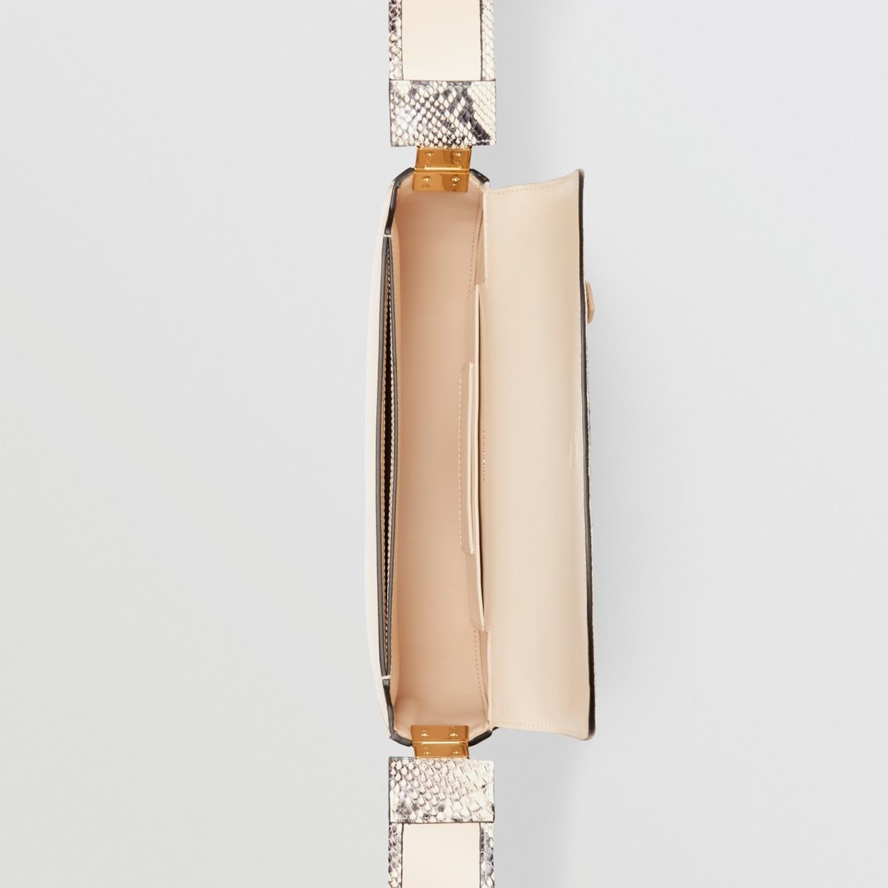 Small Leather and Python Print Olympia Bag - 5