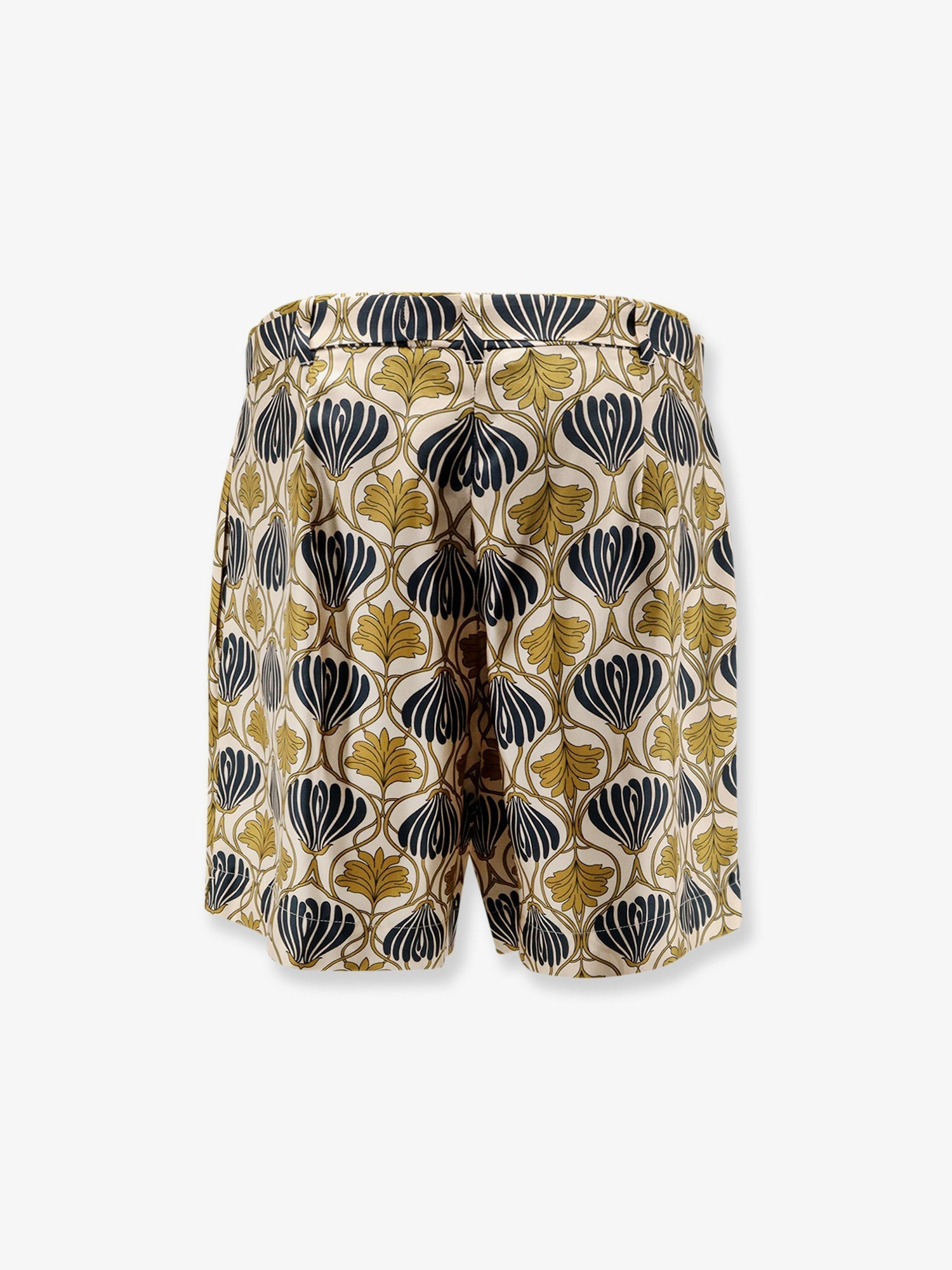Max Mara Women Metello Multicolor Silk Shorts - 2