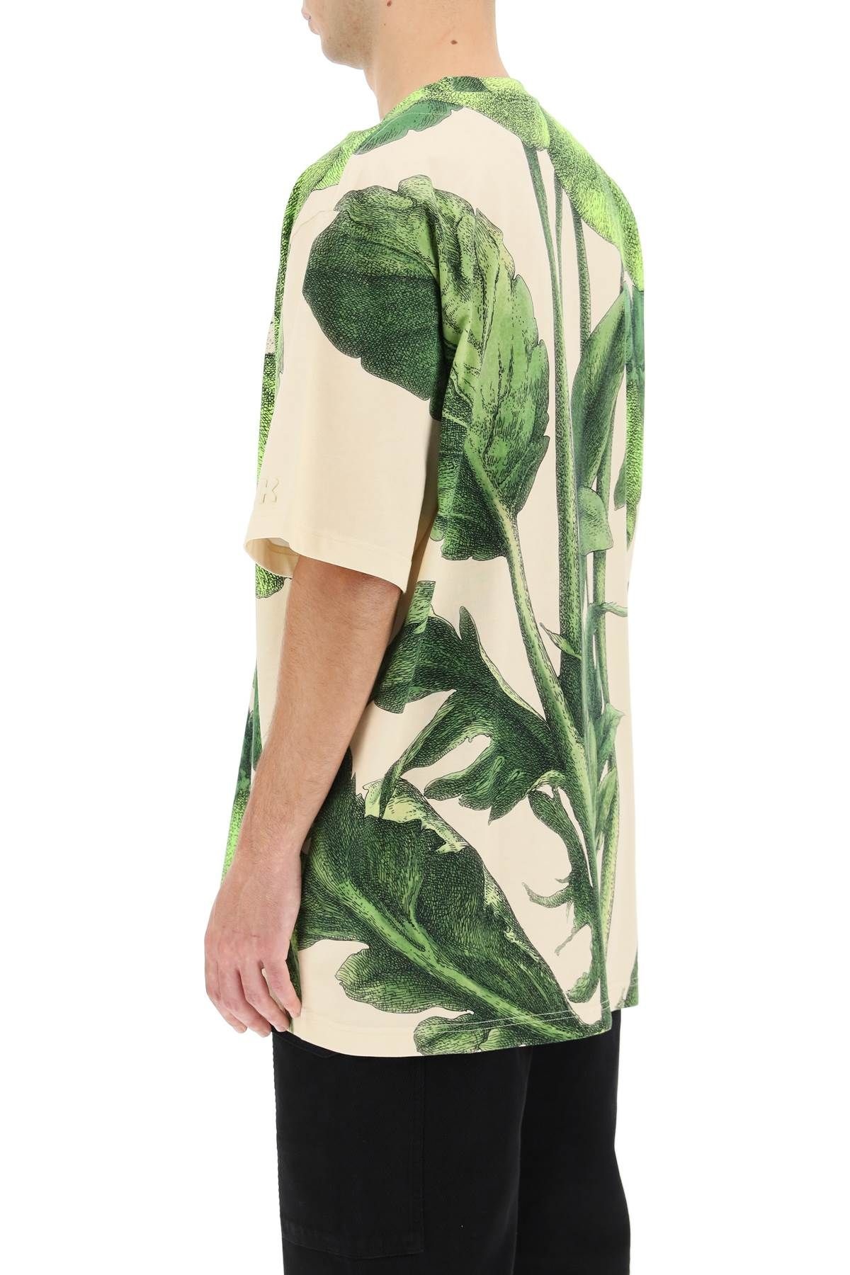 PANSY PRINT OVERSIZED T-SHIRT - 4