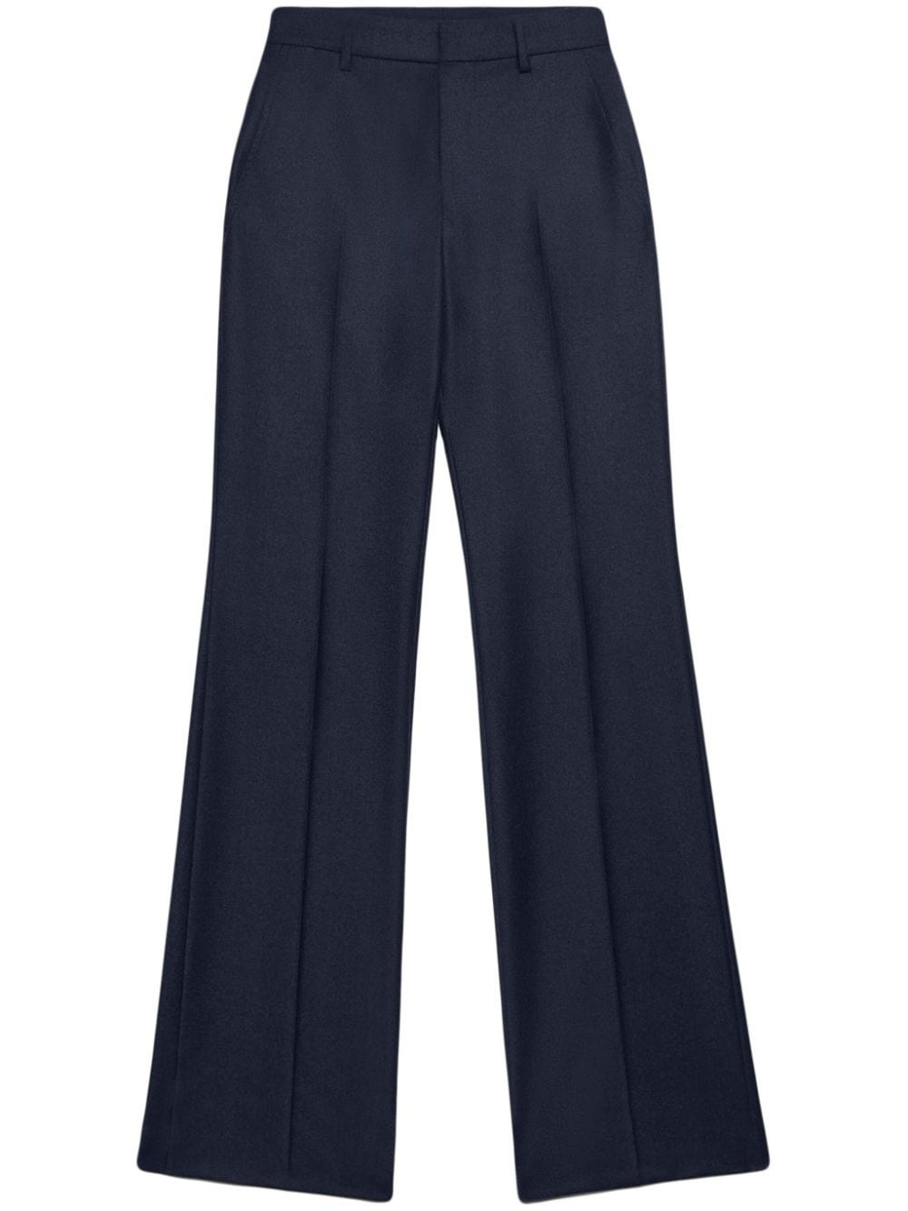 virgin wool wide-leg trousers - 1