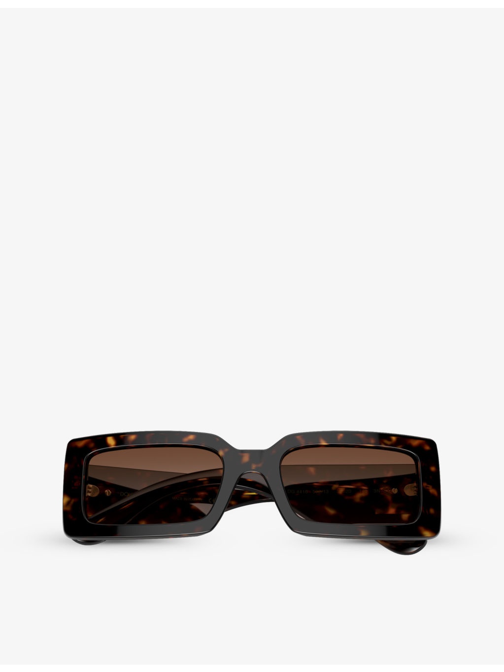 DG4416 Rectangle-Frame Tortoiseshell Acetate Sunglasses - 5
