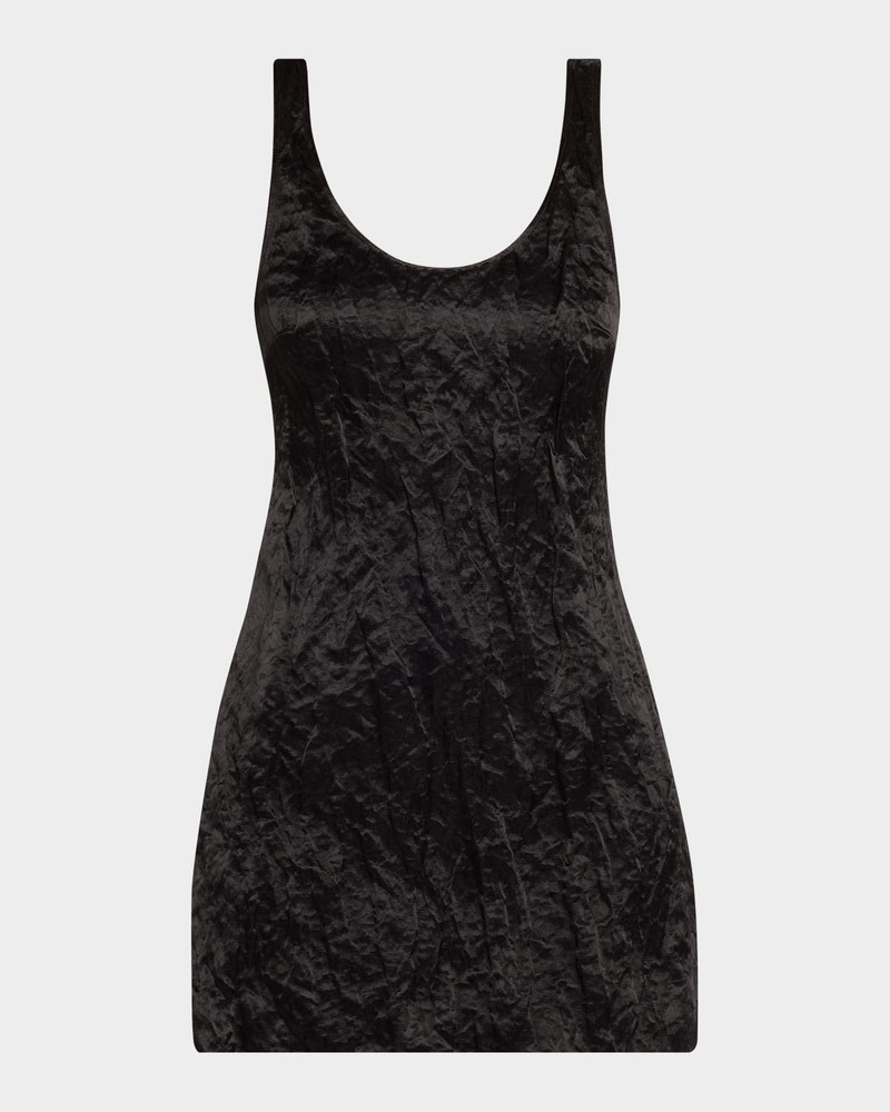 Joey Scoop-Neck Satin Mini Dress 1