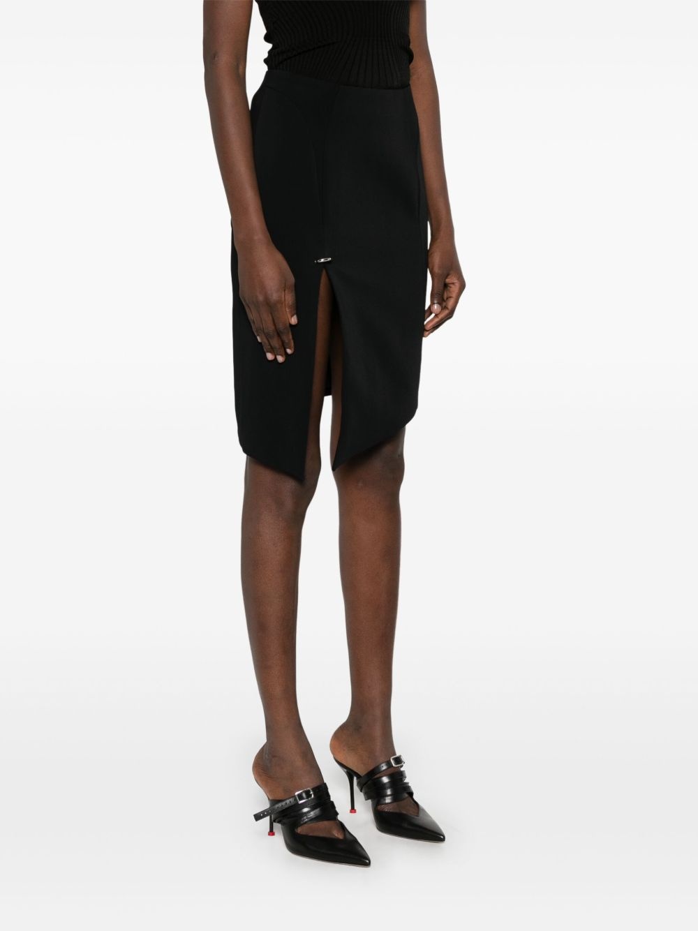 pierced midi skirt - 3