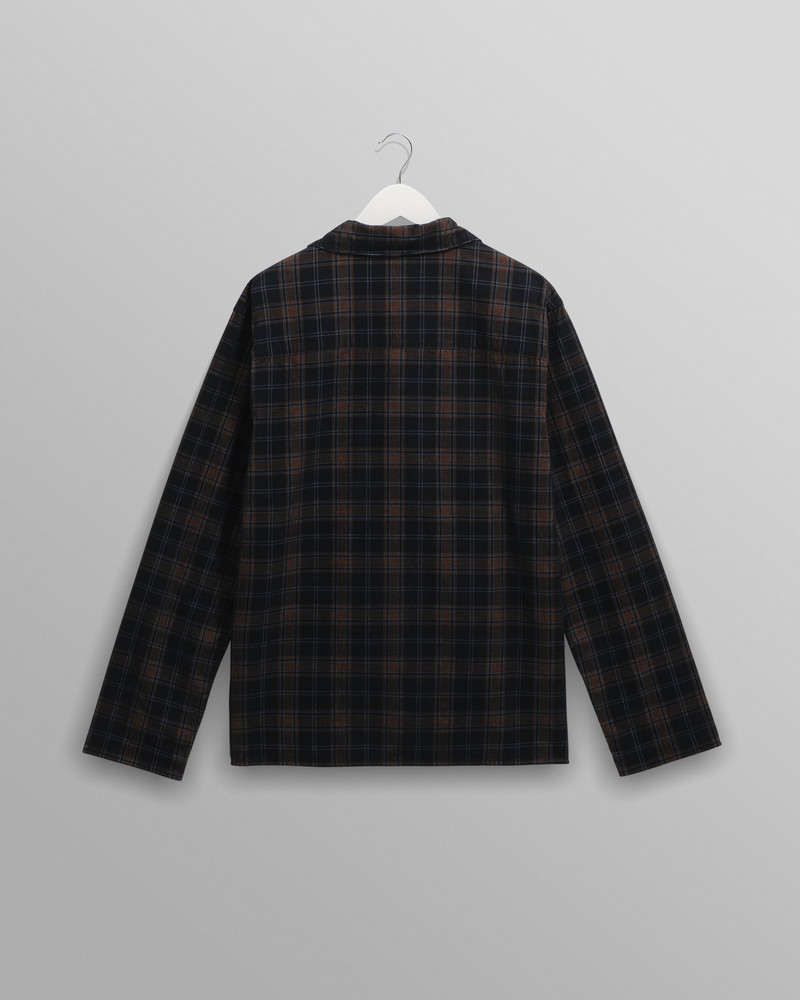 Corey - Navy And Multicolour Check Corduroy Shirt 8