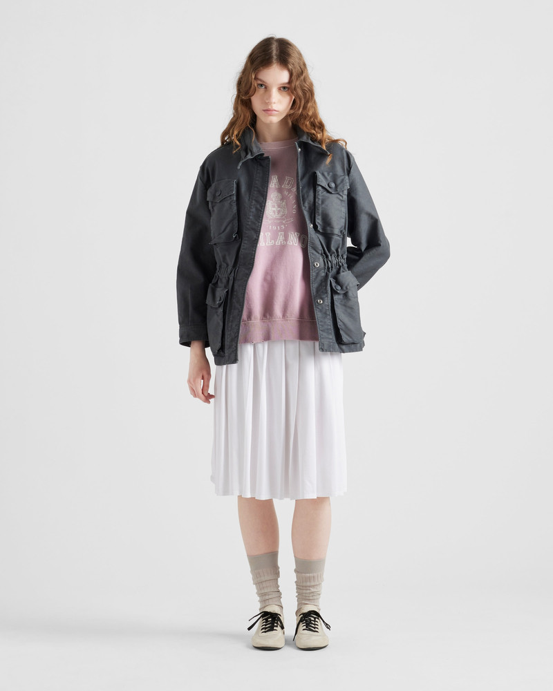 Prada Pleated jersey skirt outlook