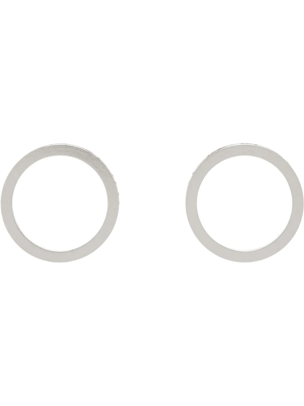 Silver Numerical Earrings - 1