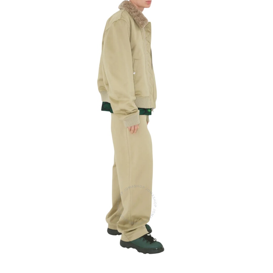 Burberry Shearling-Collar Bomber Jacket - 3