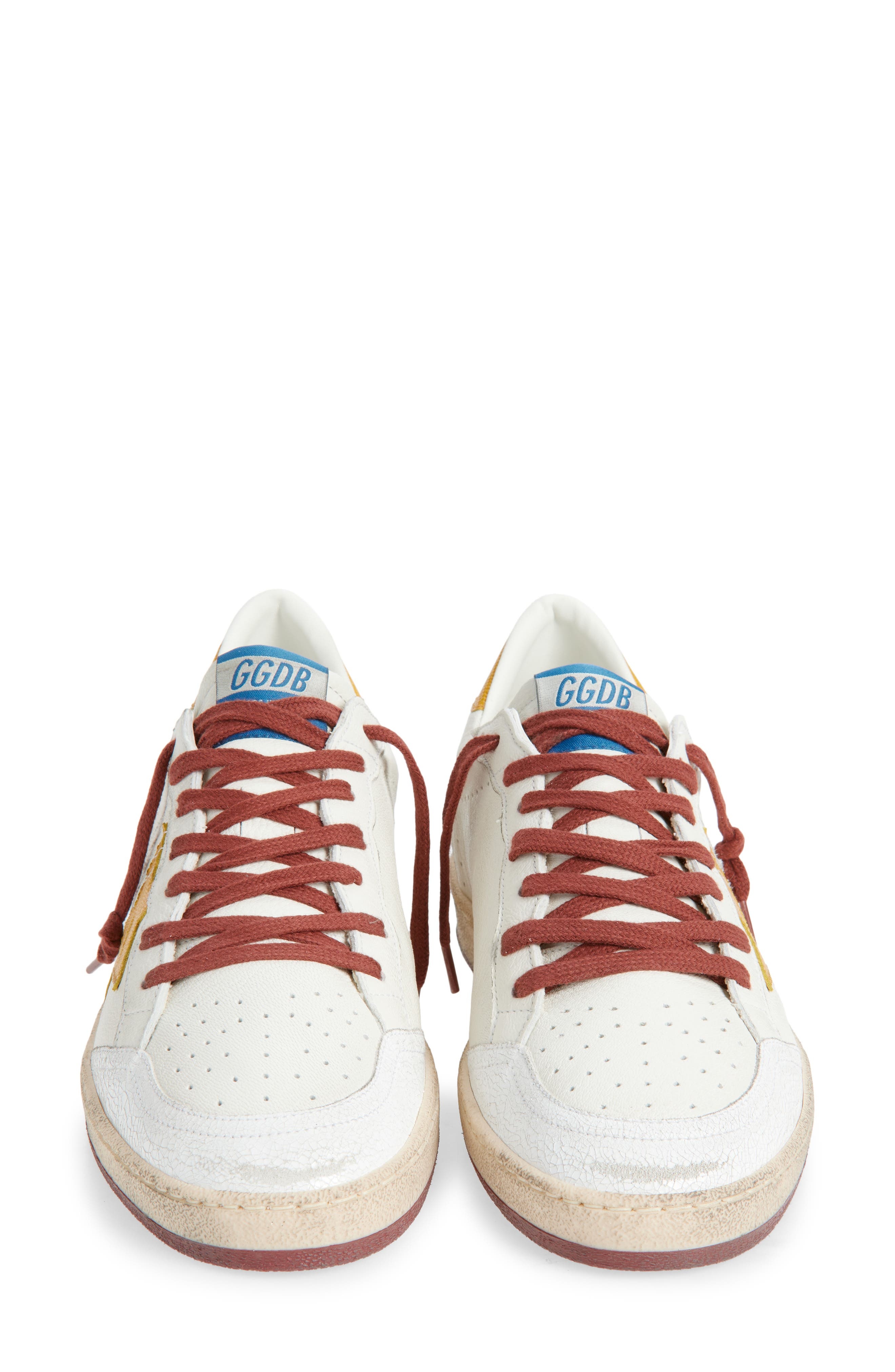 Golden Goose Ball Star Sneaker in White/Yellow at Nordstrom - 4