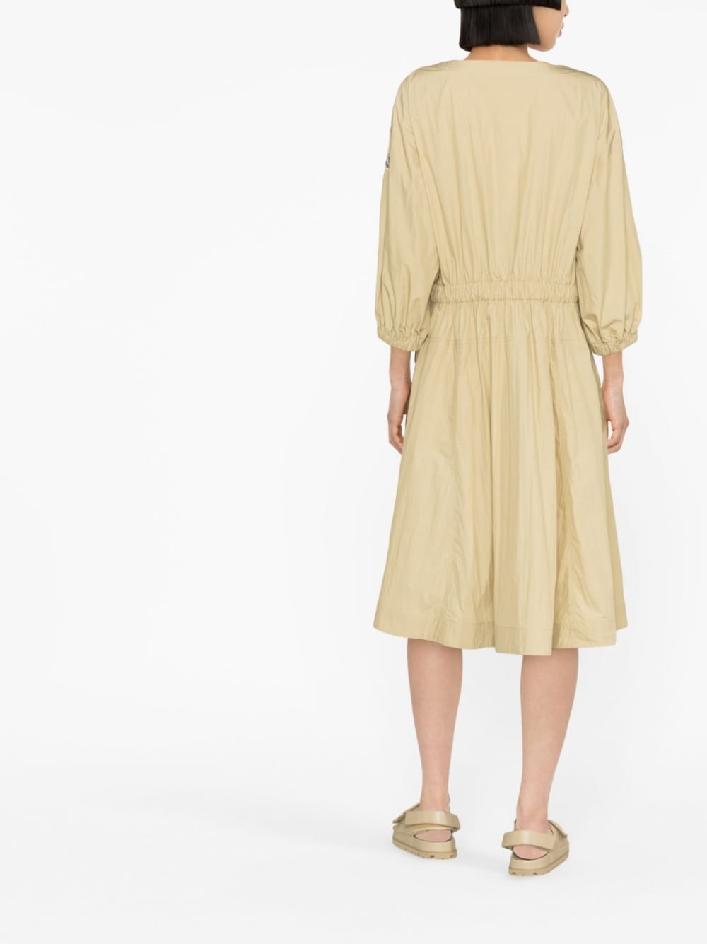 belted waist midi dress - 3