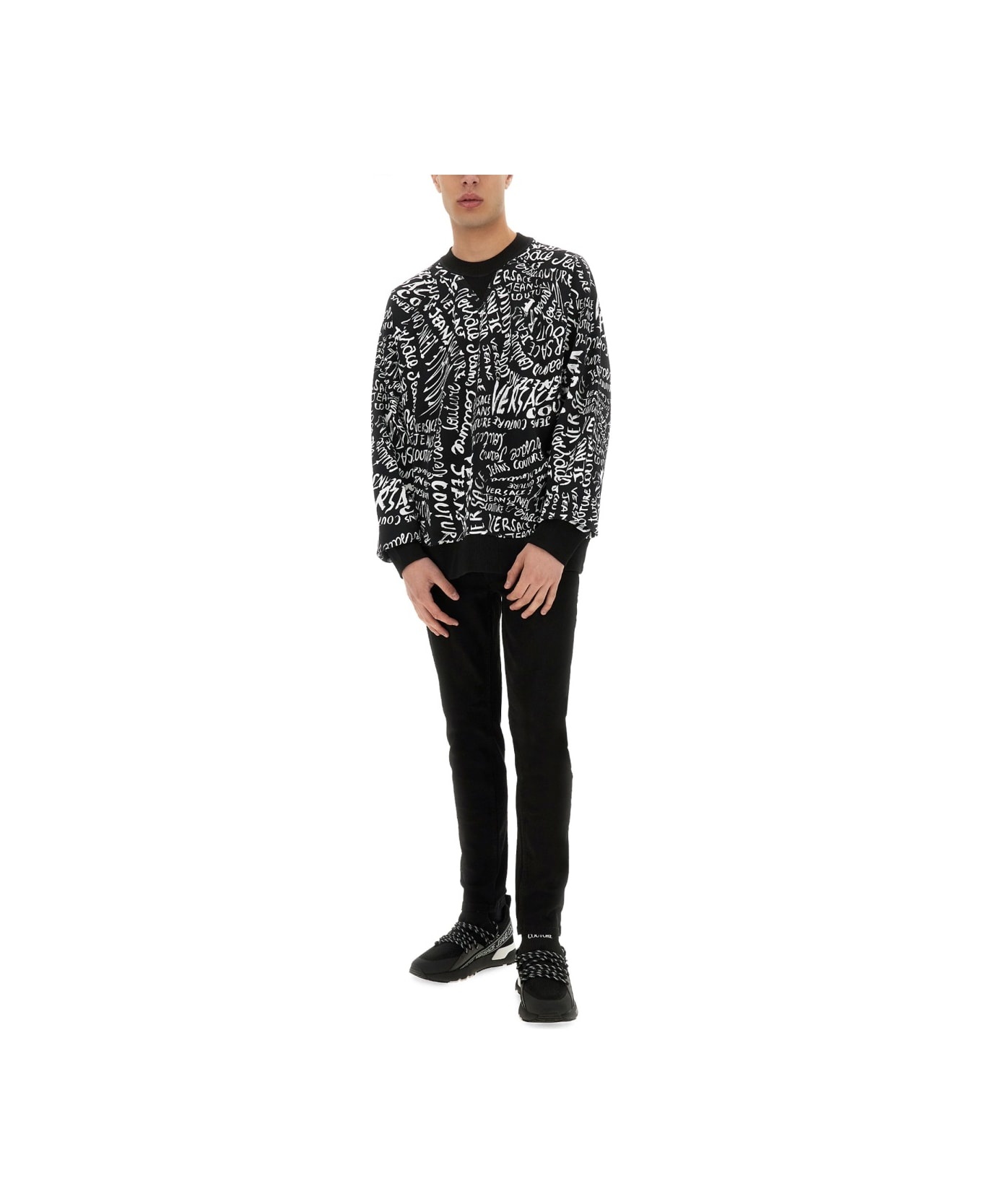 Sweatshirt With Logomania Print - 2