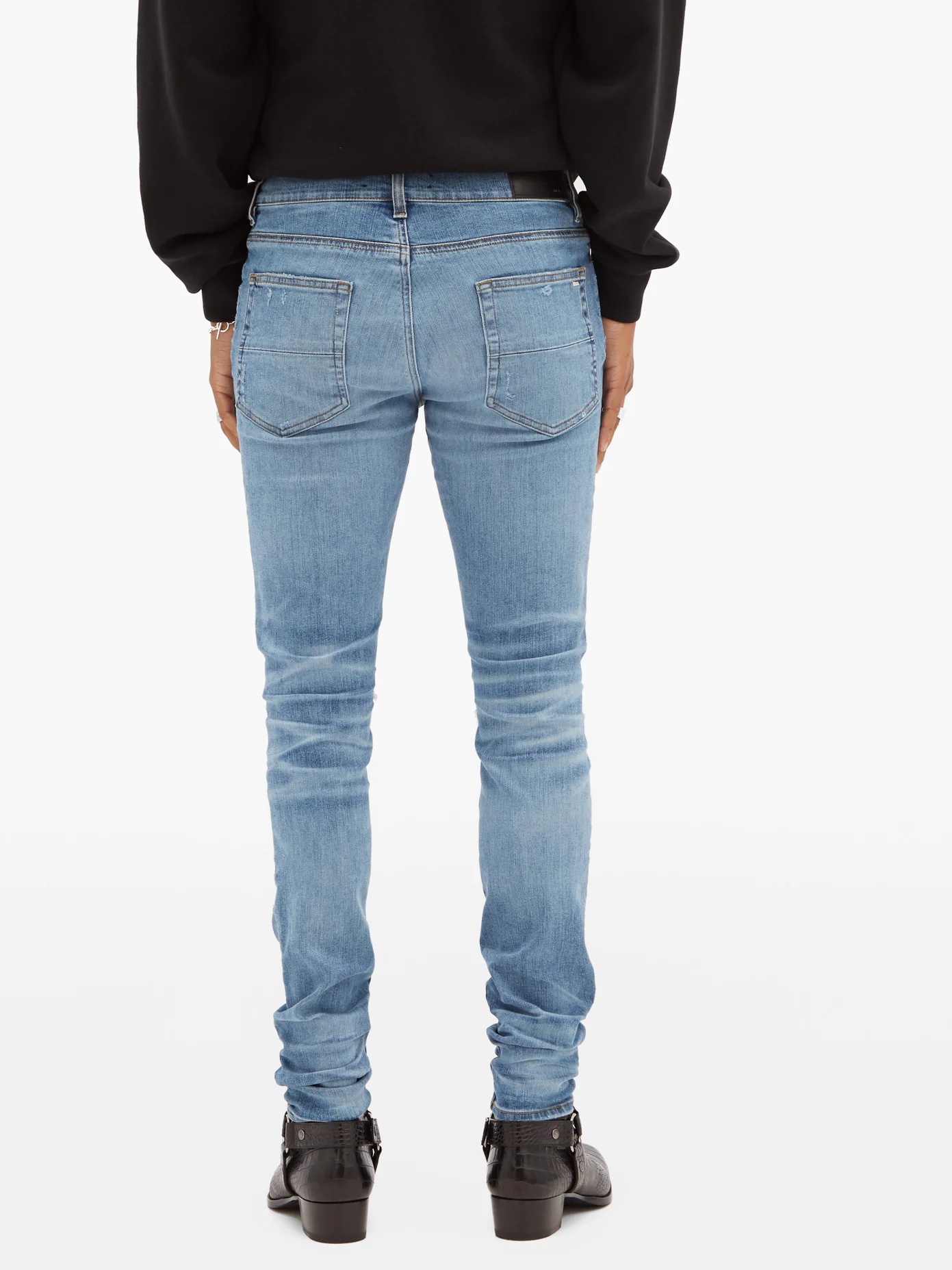 Thrasher Plus distressed slim-leg jeans - 5