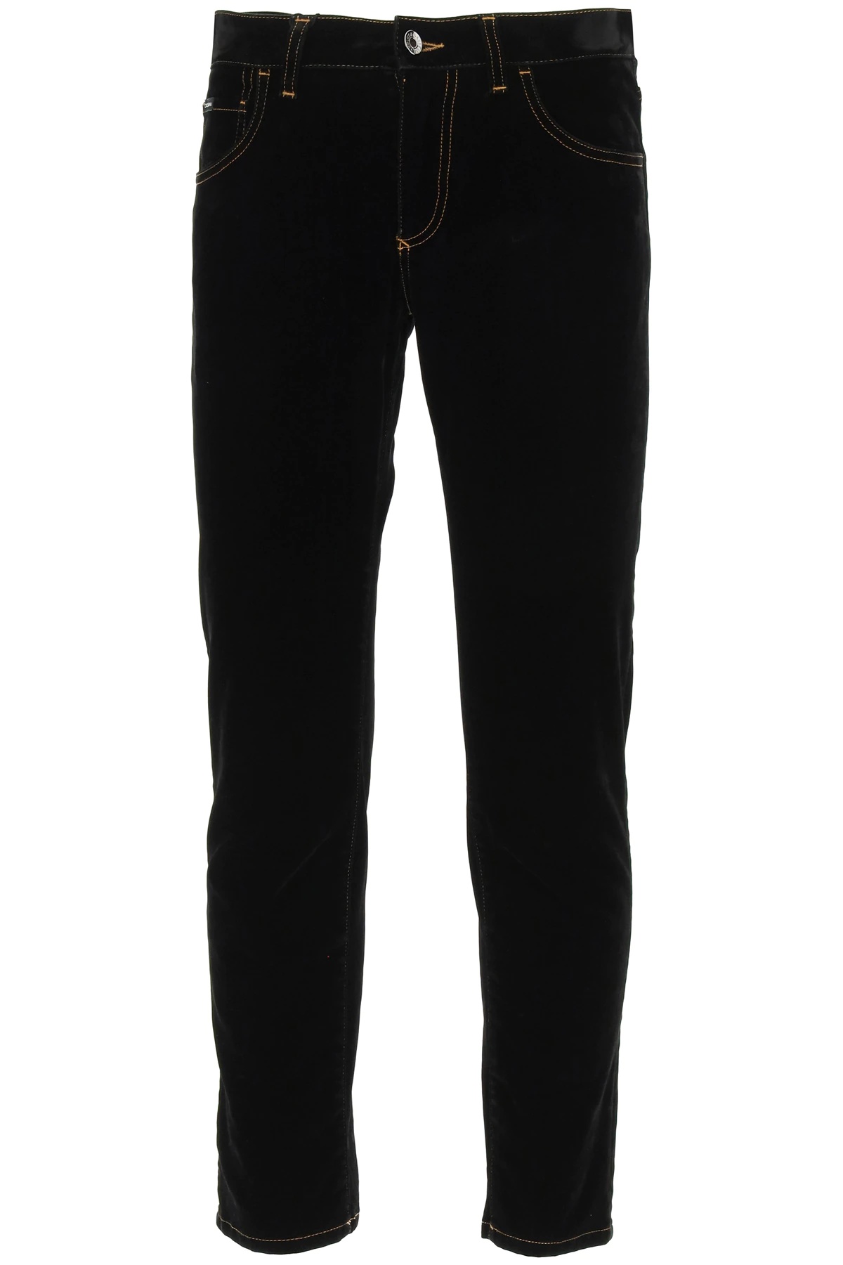 SLIM JEANS WITH VELVET COATING - 1