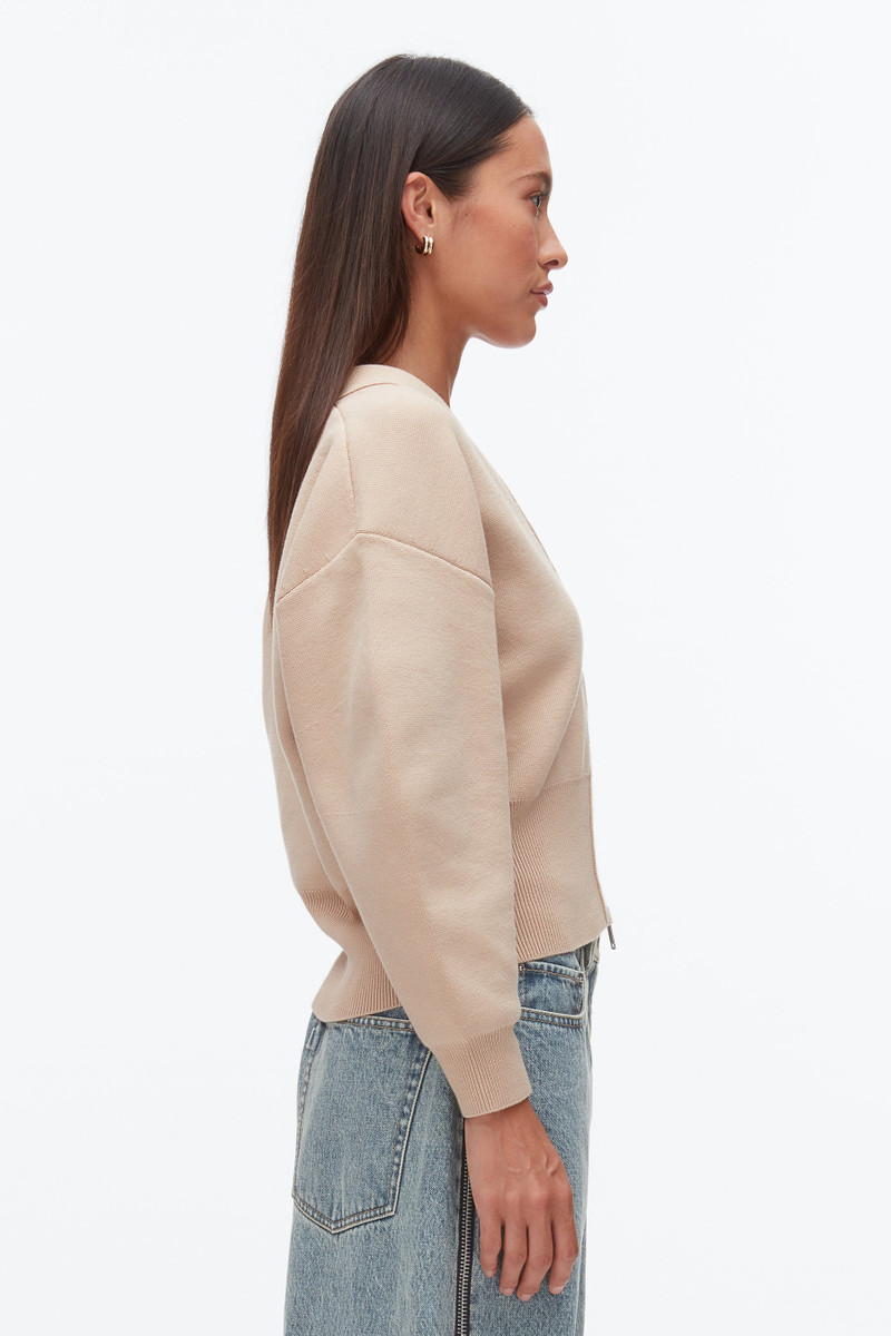 Round Sleeve Zip Cardigan 4