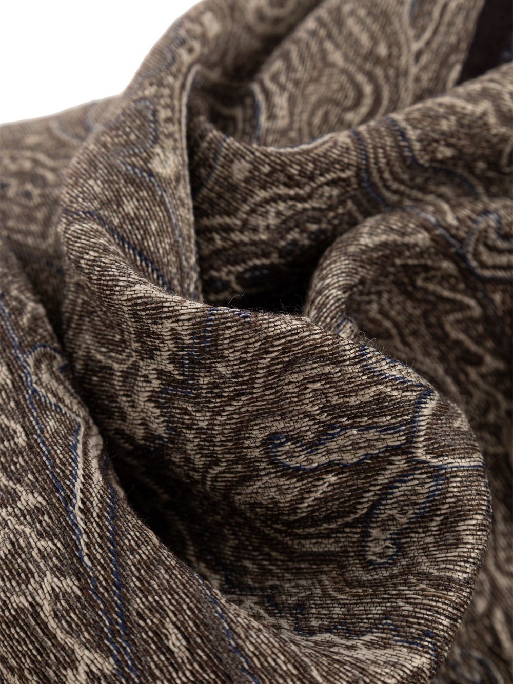 paisley-pattern fringed scarf - 2