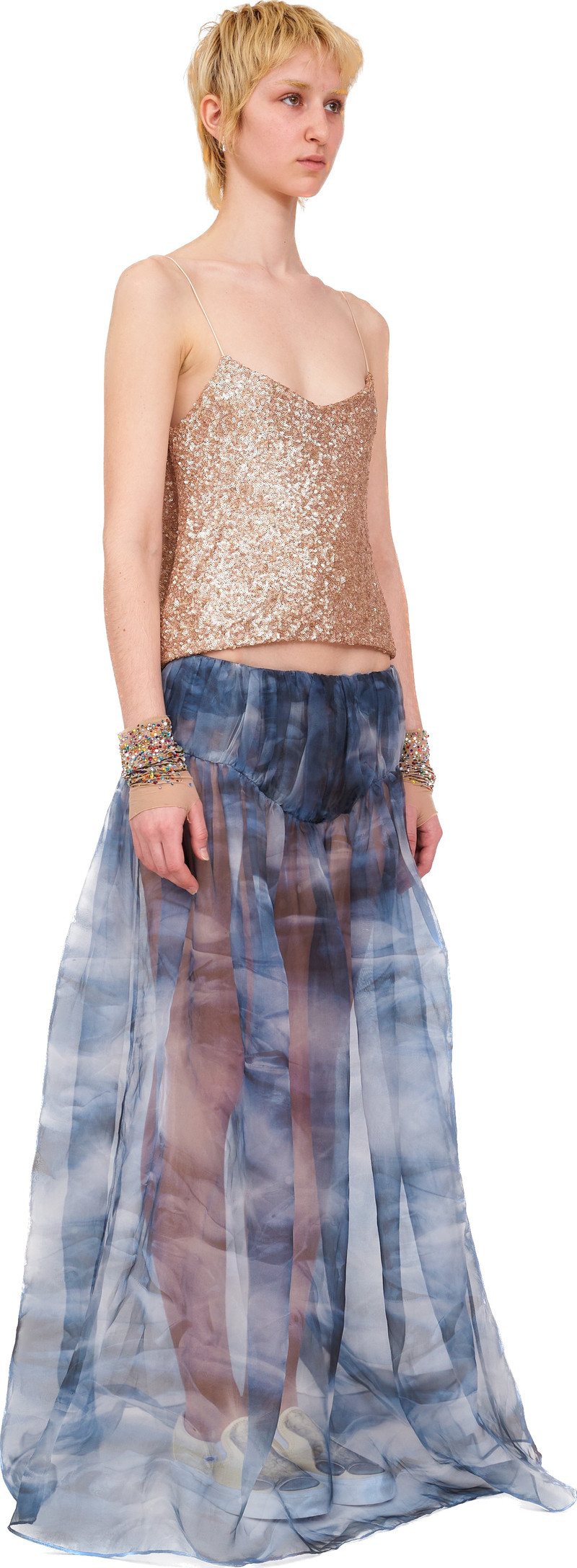 ROSE GOLD SEQUIN MEOW TOP 7