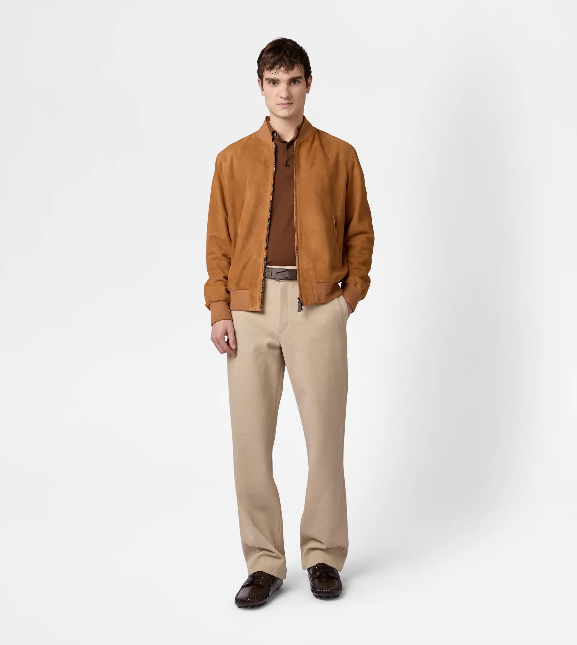 RELAXED FIT CHINO PANTS IN COTTON - BEIGE - 2