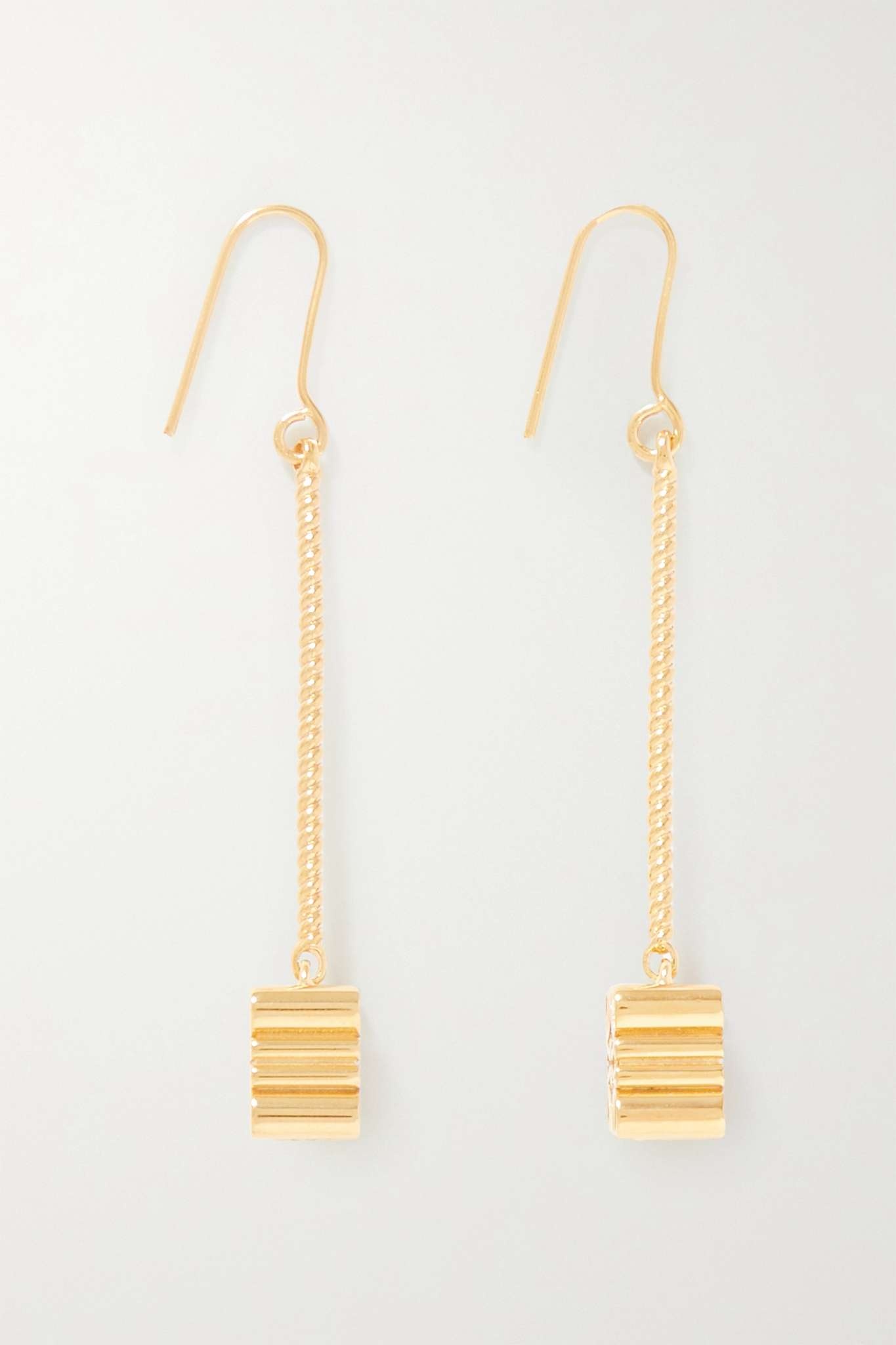 Anagram gold-plated earrings - 3